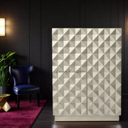 Talitha Bar Cabinet White Metal