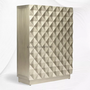 Talitha Bar Cabinet White Metal