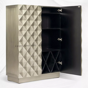 Talitha Bar Cabinet White Metal