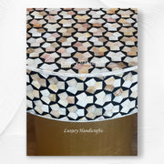 Targua Mother of Pearl Inlay Side Table Brass Black 3