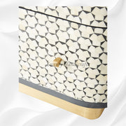 Targua Bone Inlay 3 Drawer Chest Black 5