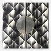 Tasma Arrow Bone Inlay Bar Cabinet Black