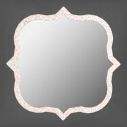 Triangle Mother Of Pearl Inlay Mirror Nude Pink