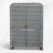 Waterfall Bone Inlay Almirah Black