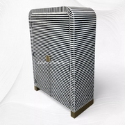 Waterfall Bone Inlay Almirah Black