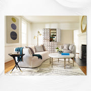 White Mother of Pearl Inlay Coffee Table